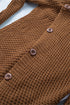 Buttoned Wrap Turtleneck Sweater